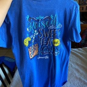 Blessed girl, small, sweet tea tee